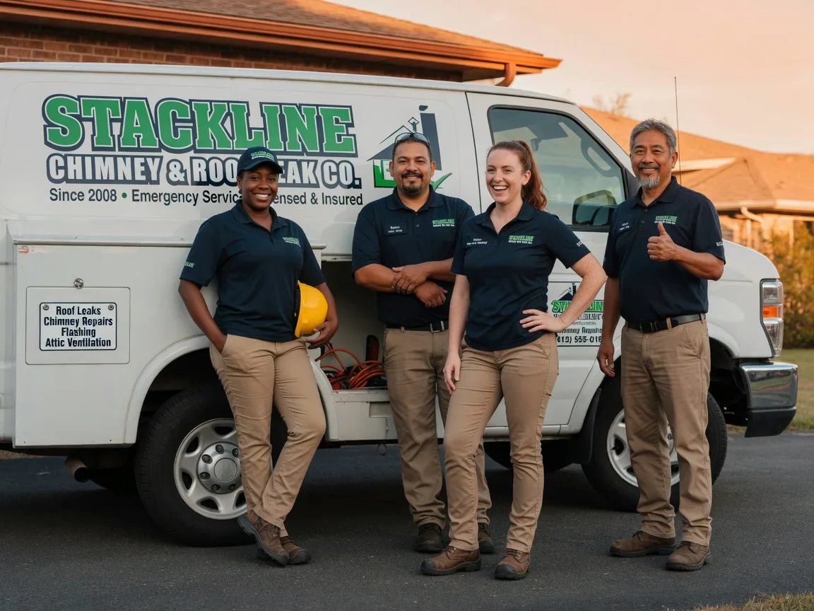 Chimney flashing repair company in Burton, TX